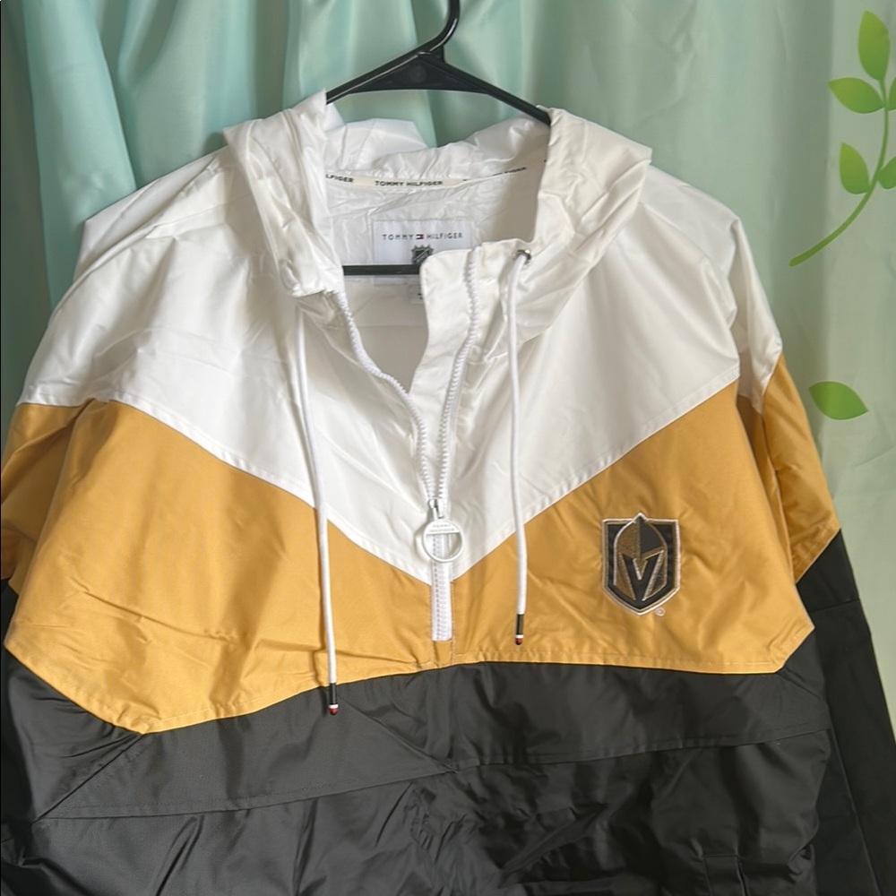 NHL Vegas Golden Knights Tommy Hilfiger Colorblock Logo Windbreaker Jacket
